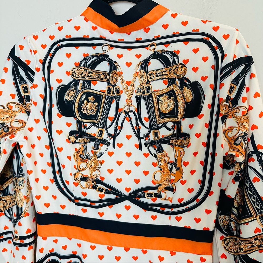 Multicolored Poker Card Long Sleeves‎ Dress Womens Size M Runs Size XS.C72 - Picture 9 of 16